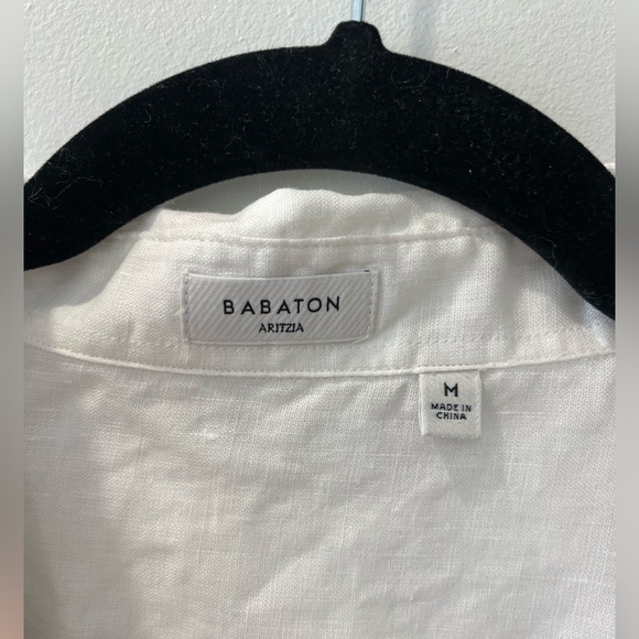 Babaton Aritzia Connection Linen Blouse White - Picture 5 of 6